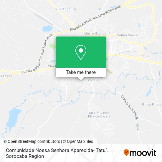 Comunidade Nossa Senhora Aparecida- Tatuí map