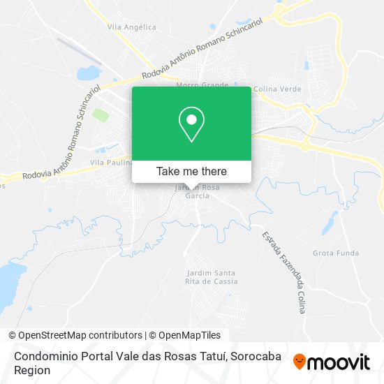 Condominio Portal Vale das Rosas Tatuí map