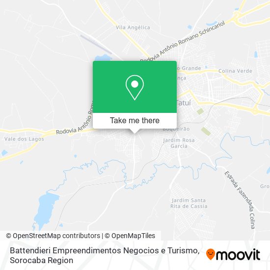 Mapa Battendieri Empreendimentos Negocios e Turismo