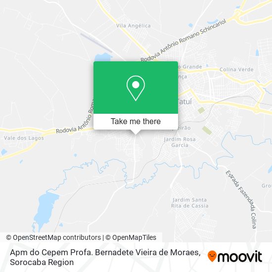 Apm do Cepem Profa. Bernadete Vieira de Moraes map