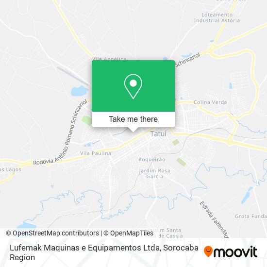 Lufemak Maquinas e Equipamentos Ltda map