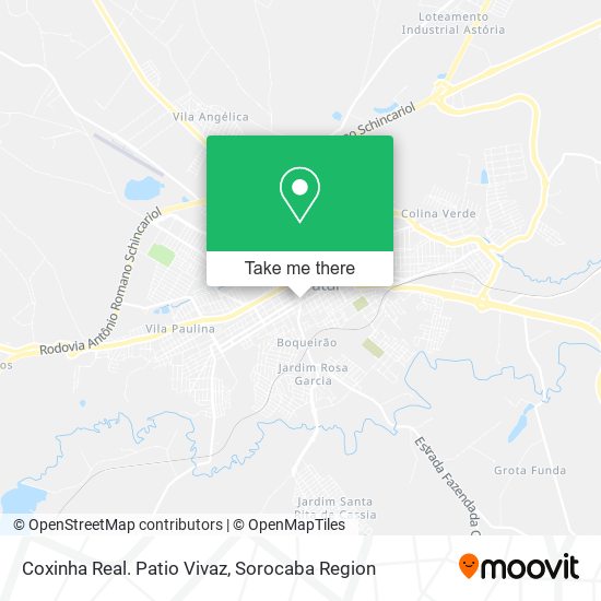 Coxinha Real. Patio Vivaz map
