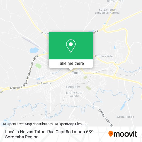 Mapa Lucélia Noivas Tatui - Rua Capitão Lisboa 639