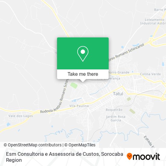 Mapa Esm Consultoria e Assessoria de Custos