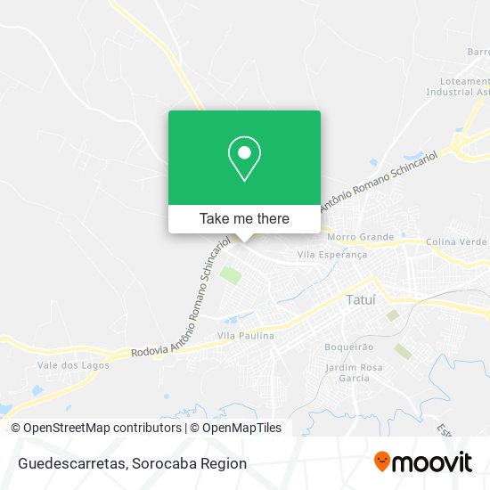 Guedescarretas map