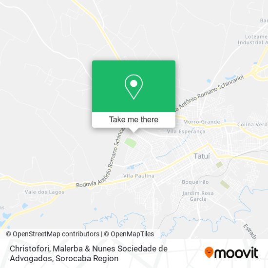 Mapa Christofori, Malerba & Nunes Sociedade de Advogados