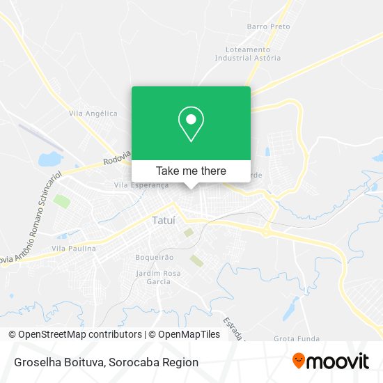 Groselha Boituva map