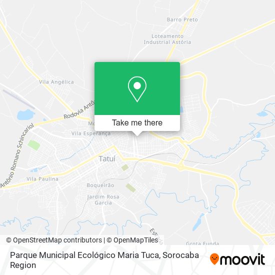 Mapa Parque Municipal Ecológico Maria Tuca
