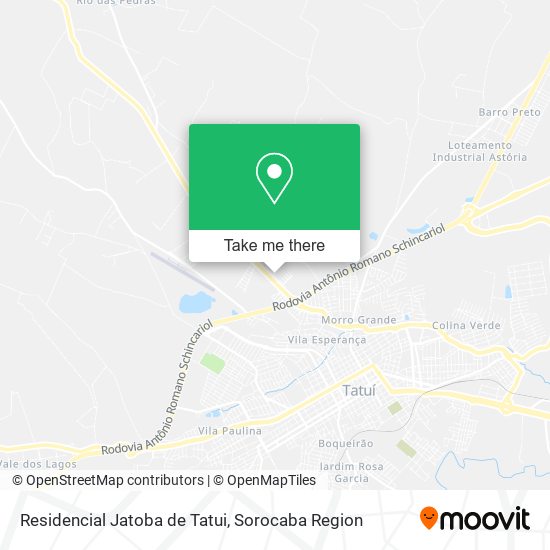 Residencial Jatoba de Tatui map