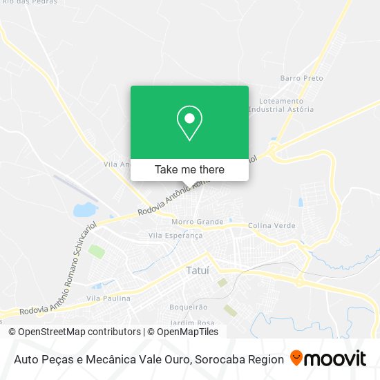 Auto Peças e Mecânica Vale Ouro map