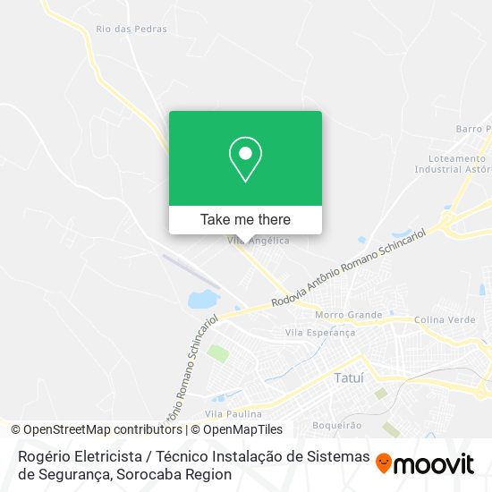 Mapa Rogério Eletricista / Técnico Instalação de Sistemas de Segurança