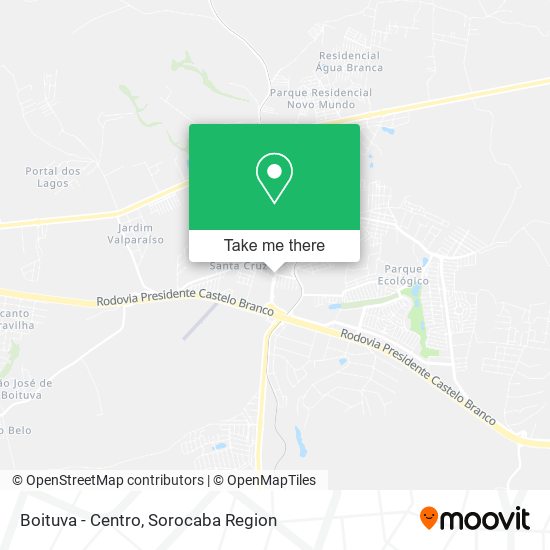 Boituva - Centro map