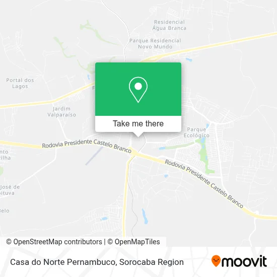 Casa do Norte Pernambuco map