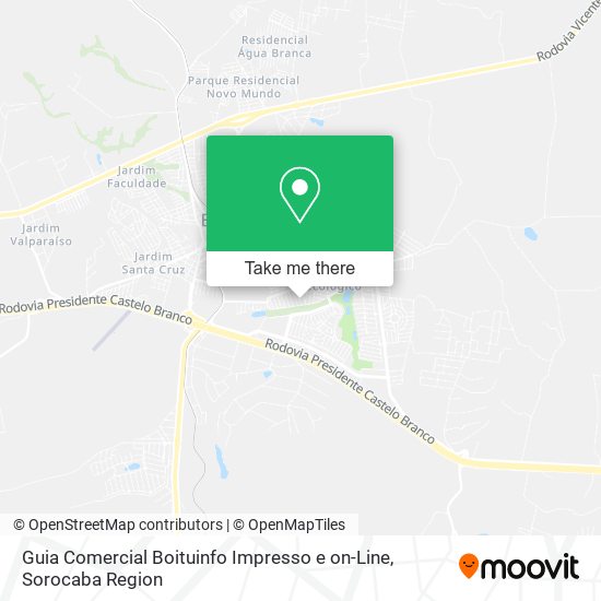 Guia Comercial Boituinfo Impresso e on-Line map