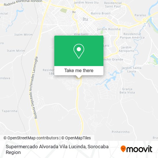 Supermercado Alvorada Vila Lucinda map