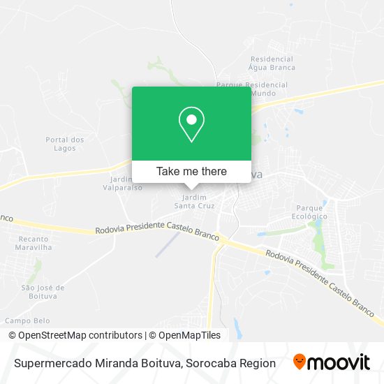 Supermercado Miranda Boituva map