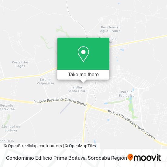 Condominio Edificio Prime Boituva map