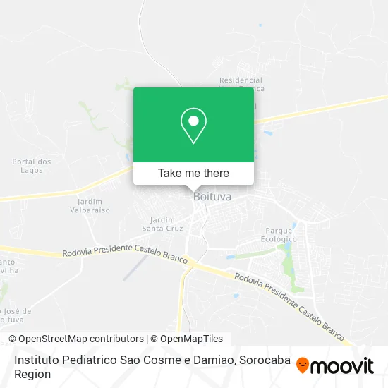 Instituto Pediatrico Sao Cosme e Damiao map