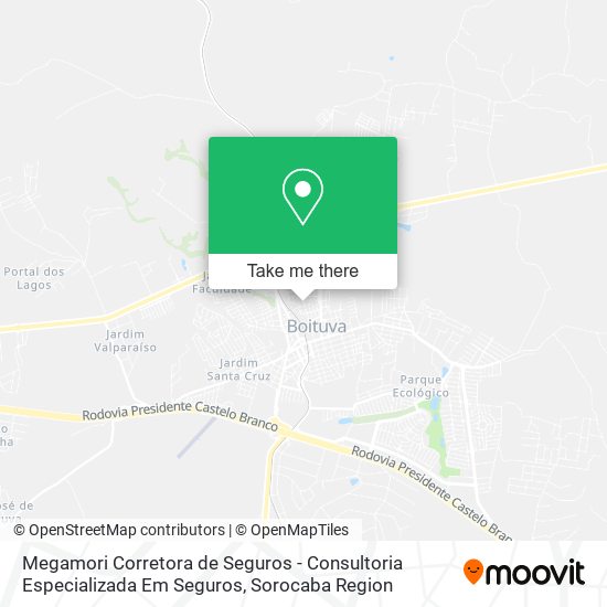 Megamori Corretora de Seguros - Consultoria Especializada Em Seguros map