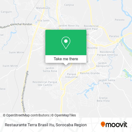 Mapa Restaurante Terra Brasil Itu