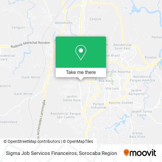 Sigma Job Servicos Financeiros map