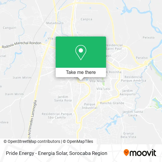 Pride Energy - Energia Solar map
