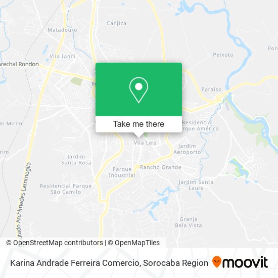 Karina Andrade Ferreira Comercio map