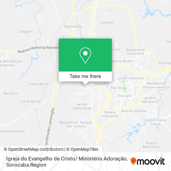 Mapa Igreja do Evangelho de Cristo/ Ministério Adoração