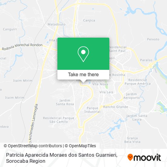 Patrícia Aparecida Moraes dos Santos Guarnieri map