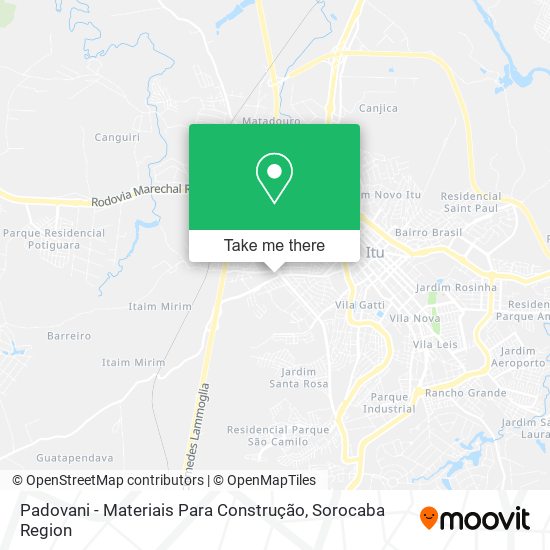 Padovani - Materiais Para Construção map