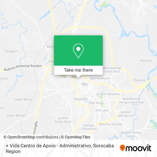 + Vida Centro de Apoio - Administrativo map