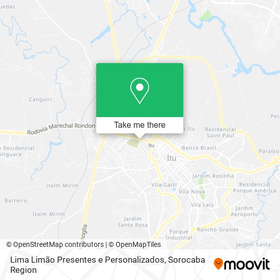 Lima Limão Presentes e Personalizados map