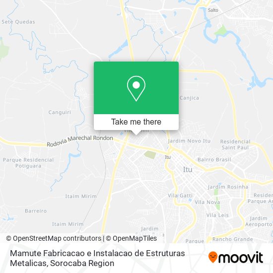 Mamute Fabricacao e Instalacao de Estruturas Metalicas map