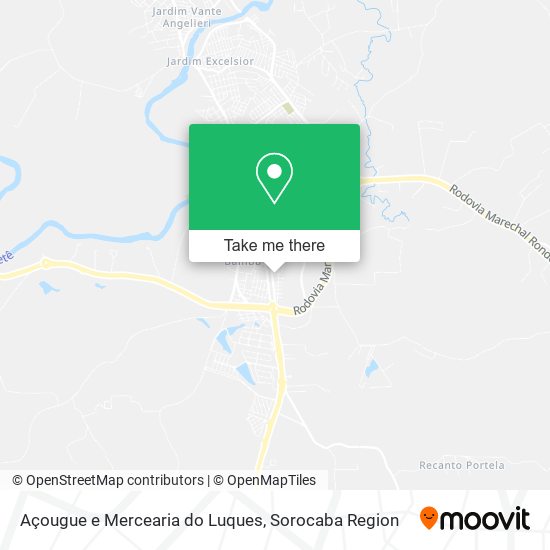 Mapa Açougue e Mercearia do Luques