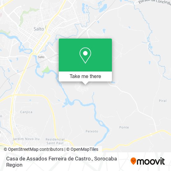 Mapa Casa de Assados Ferreira de Castro.