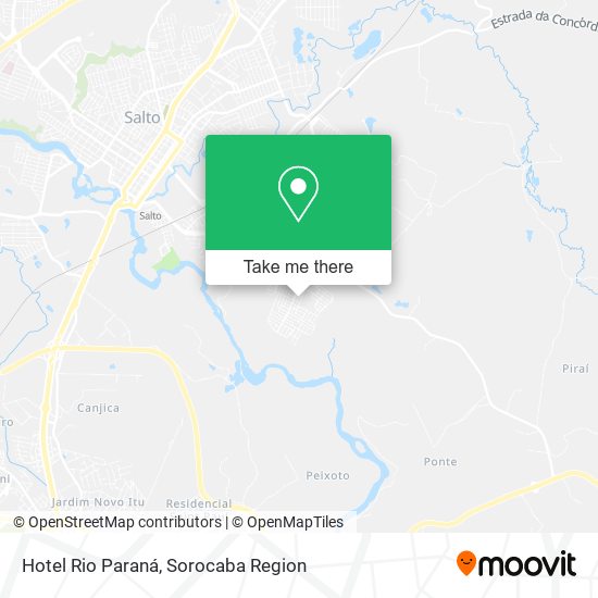 Mapa Hotel Rio Paraná