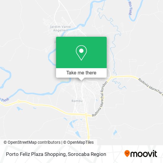 Porto Feliz Plaza Shopping map