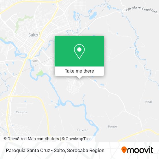 Paróquia Santa Cruz - Salto map