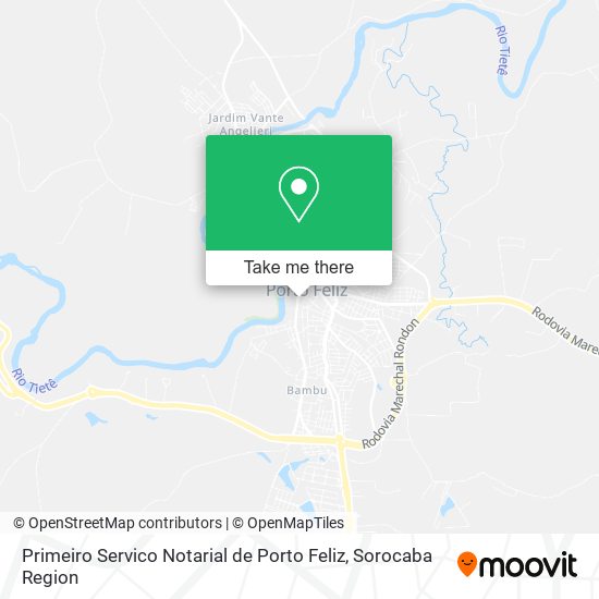 Primeiro Servico Notarial de Porto Feliz map