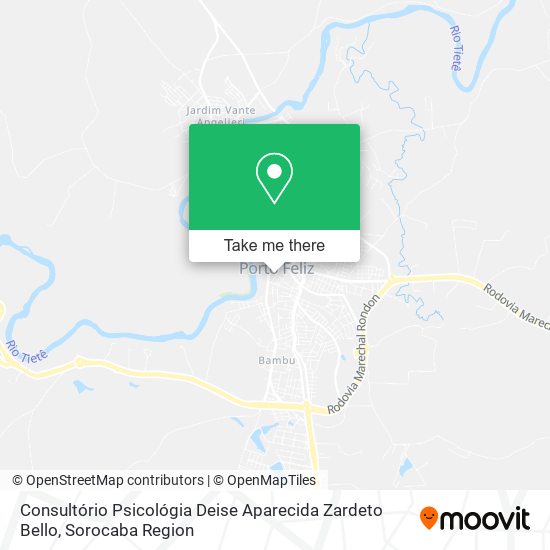 Consultório Psicológia Deise Aparecida Zardeto Bello map