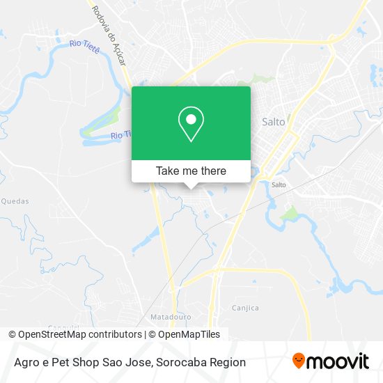 Mapa Agro e Pet Shop Sao Jose