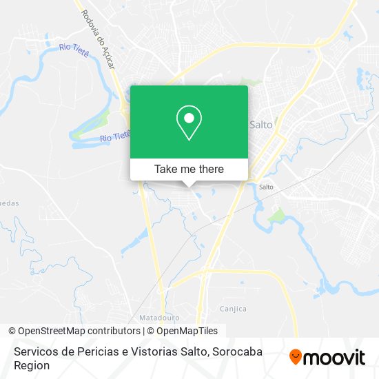 Servicos de Pericias e Vistorias Salto map