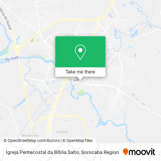 Igreja Pentecostal da Bíblia Salto map