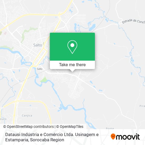 Mapa Datausi Indústria e Comércio Ltda. Usinagem e Estamparia