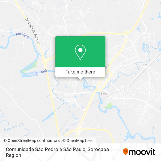 Comunidade São Pedro e São Paulo map