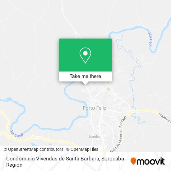 Mapa Condomínio Vivendas de Santa Bárbara