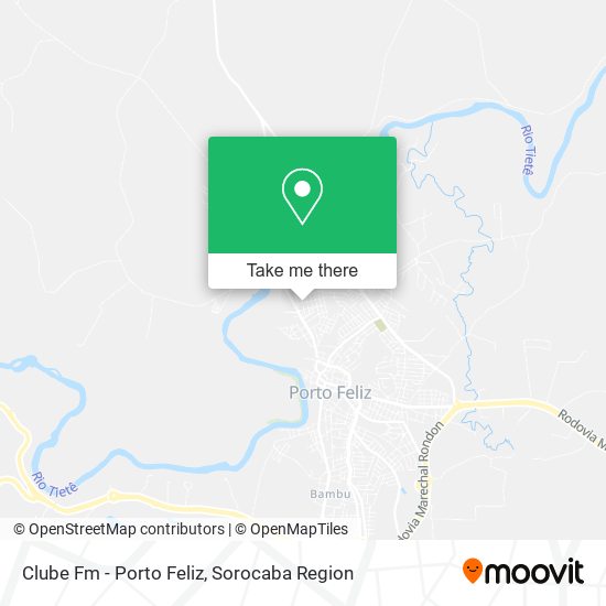 Mapa Clube Fm - Porto Feliz