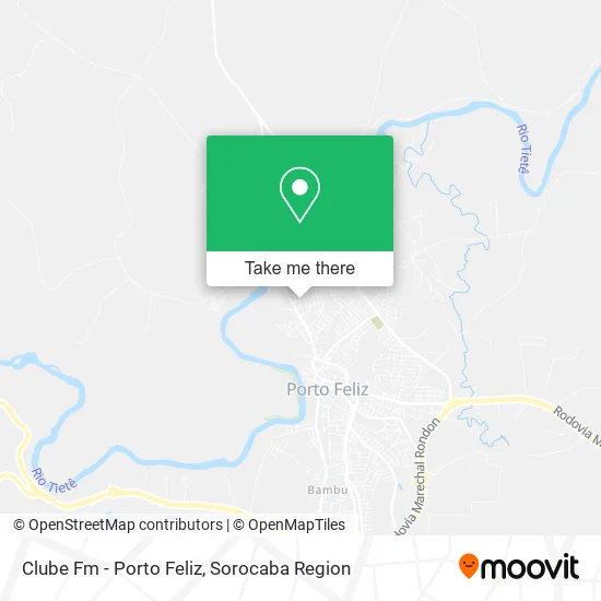 Clube Fm - Porto Feliz map