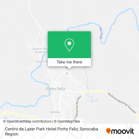 Centro de Lazer Park Hotel Porto Feliz map