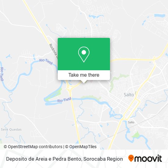 Deposito de Areia e Pedra Bento map